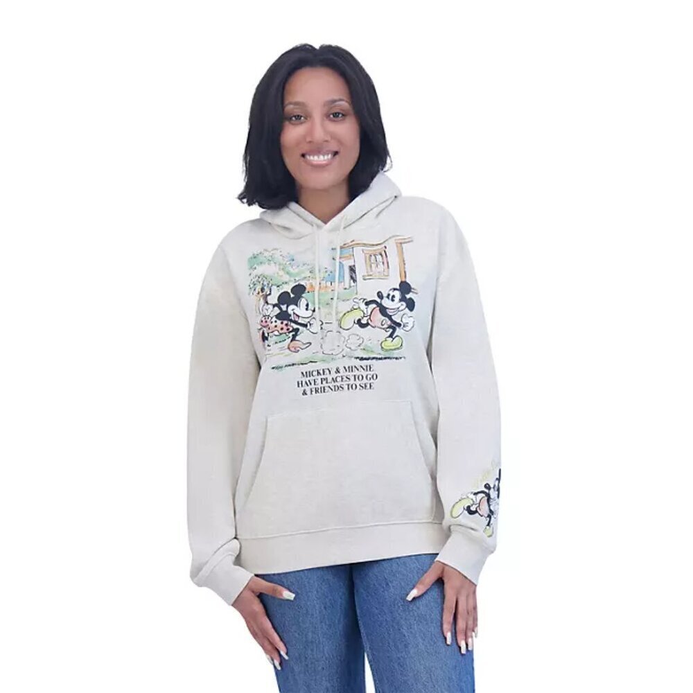 New Disney Mickey And Minnie Character Hoodie